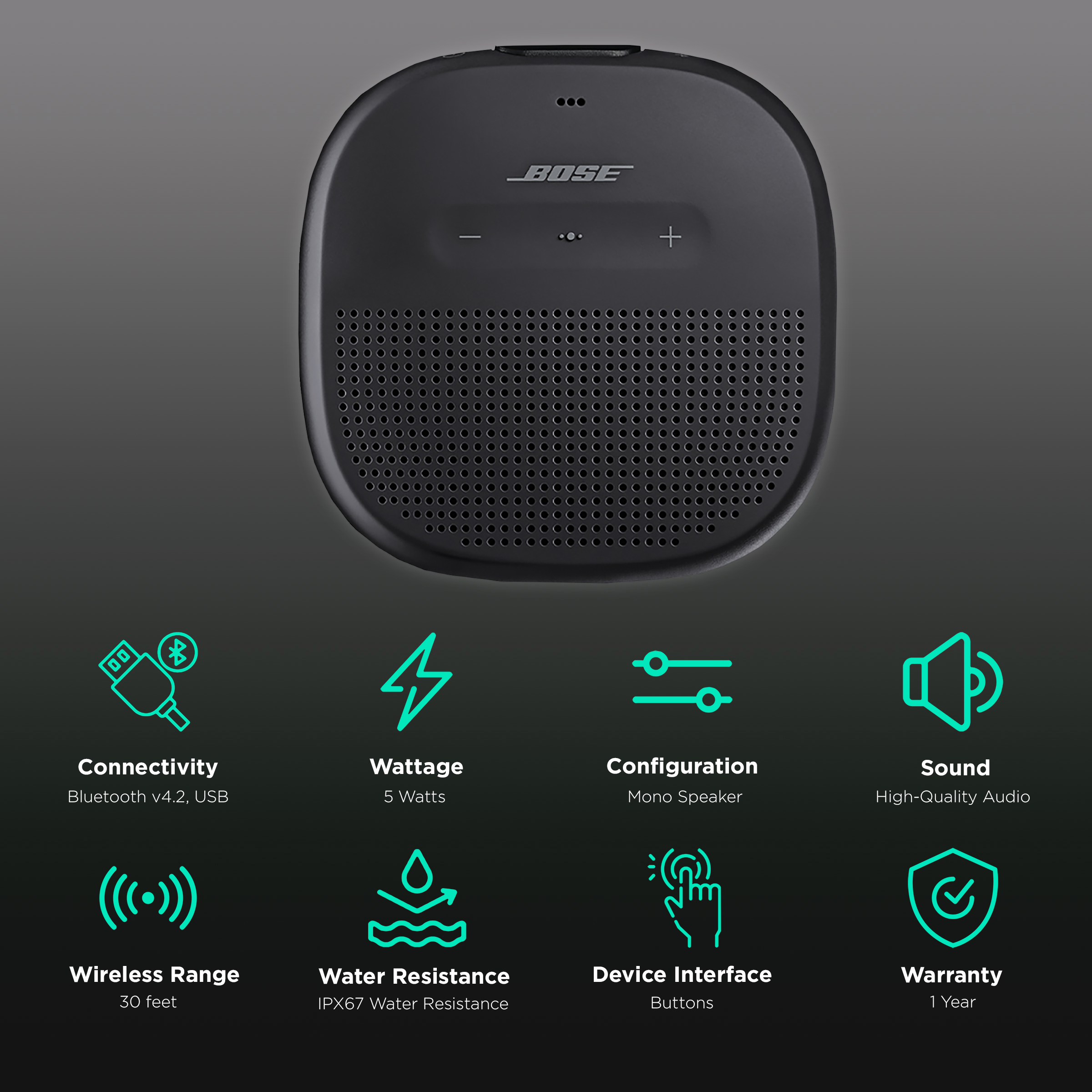 Buy Bose SoundLink Micro 5W Portable Bluetooth Speaker IPX67